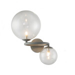 Фото 2 Настенный светильник Wendt 2 grey/clear