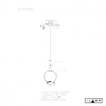 Фото 1 Подвесной светильник iLamp CENTO 9571P/1-D300 BRASS&WHITE