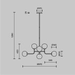 Фото 6 Люстра Maytoni MOD221-PL-08-G