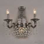 Фото 3 Бра хрустальные 2201H201B/2/35IV Ni Bohemia Ivele Crystal