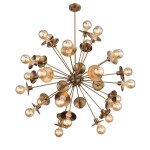 Фото 3 SL1111.303.30 Светильник подвесной ST-Luce Латунь E27 30*40W ГРИДО