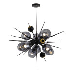 Фото 2 Люстра 9720P-10S black/smoky