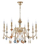 Фото 3 Люстра Crystal Lux MERCEDES SP8 GOLD/COLOR