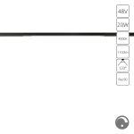 Фото Магнитный трековый светильник Arte Lamp OPTIMA 0.1-10V A7474PL-1BK