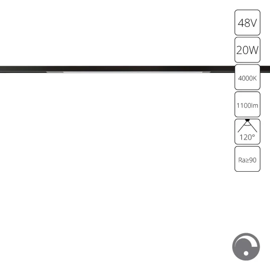 Фото Магнитный трековый светильник Arte Lamp OPTIMA 0.1-10V A7474PL-1BK