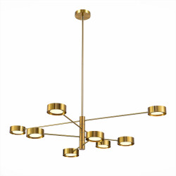 Фото SL6504.302.08 Светильник потолочный ST-Luce Латунь/Латунь LED 8*5W 3000K ВИКО