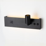 Фото 4 CL704461 Декарт Черный Св-к Настенный с USB