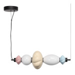 Фото 3 SL6134.423.01 Светильник подвесной ST-Luce черный/синий, желтый, розовый, опаловый LED 1*18W 3000K ФЛОРЕНТИНИ