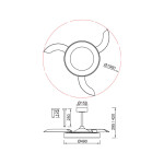 Фото 4 9010 Люстра-вентилятор NISEKO FAN M