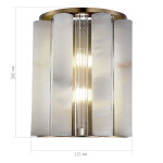 Фото 1 SL1516.301.02 Светильник настенный ST-Luce Бронза, Прозрачный/Белый алебастр G9 2*5W ДИЛАЙТ