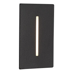 Фото SL9519.408.01 Встраиваемый уличный светильник ST-Luce черный LED 1*3W 3000K SLIM