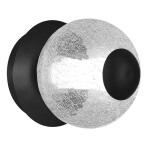 Фото SL6120.401.01 Светильник настенный ST-Luce Черный/Прозрачное кракелированное стекло LED 1*8,5W 3000K ПИК