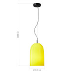 Фото 1 SL2001.423.01 Светильник подвесной ST-Luce Черный/Желтый E27 1*60W МИЛО