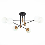 Фото 4 SL1203.402.06 Люстра потолочная ST-Luce Бронза,Черный/Белый E27 6*40W LIMANO