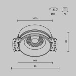 Фото 2 Встраиваемый светильник Technical DL101-GU10-TRS-B