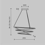 Фото 5 Подвесной светильник Maytoni MOD100PL-L88BSK1