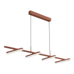 Фото 1 SL1018.603.04 Светильник подвесной ST-Luce терракотовый/прозрачный LED 1*32W 4000K ЭВКЛИДИК