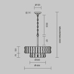 Фото 4 Подвесной светильник Maytoni MOD538PL-05MG