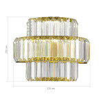 Фото 1 SL1622.311.01 Светильник настенный ST-Luce Латунь/Прозрачный LED 1*21W 4000K ТИВОЛИ