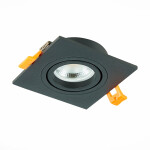 Фото 3 ST251.408.01 Св-к встр. Черный GU10 1*50W  IP20 L92xW92xH27 220V Без ламп Встраиваемые светильники