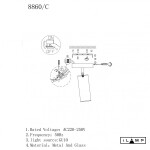 Фото 1 Настенно-потолочный светильник iLamp PLUM 8861C BRASS&BLACK