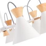 Фото 3 SLE125102-07 Светильник потолочный Белый, Золотистый/Белый, Светлое дерево E14 7*40W MODICA