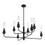 Фото 2 SL1244.403.08 Светильник подвесной ST-Luce черный/прозрачный E14 8*40W МЕДЕА