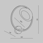 Фото 1 Настенный светильник (бра) Maytoni MOD327WL-L5BS3K1