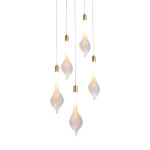 Фото 5 Подвесной светильник P98066-5 antique brass