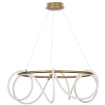 Фото 3 CL220283 PYTHON Бронза Люстра