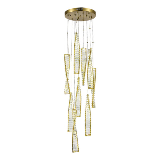Фото SL6205.303.09 Светильник подвесной ST-Luce Латунь/Прозрачный LED 1*99W 4000K ЭЛИКА