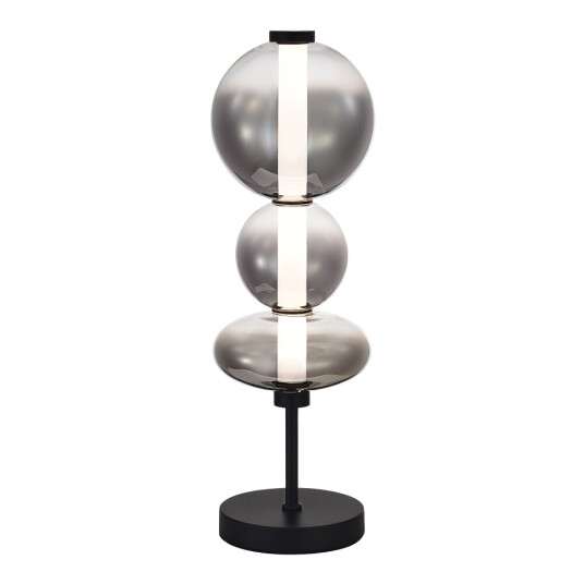 Фото SL6119.404.18 Прикроватная лампа ST-Luce Черный/Дымчато-Серый LED 1*18W 3000K ПЕРЛИНА