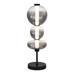 Фото SL6119.404.18 Прикроватная лампа ST-Luce Черный/Дымчато-Серый LED 1*18W 3000K ПЕРЛИНА