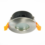 Фото 3 ST213.118.01 Св-к встр. Никель GU10 1*50W  IP44 D84xH50 220V Без ламп Встраиваемые светильники