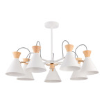 Фото 2 SLE125102-07 Светильник потолочный Белый, Золотистый/Белый, Светлое дерево E14 7*40W MODICA