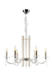Фото 2 Люстра Crystal Lux AURELIO SP6 GOLD+CHROME/TRANSPARENT