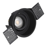 Фото ST262.408.01 Св-к встр. Черный GU10 1*50W IP20 D91,5xH5,2 220V Без ламп Встраиваемые светильники