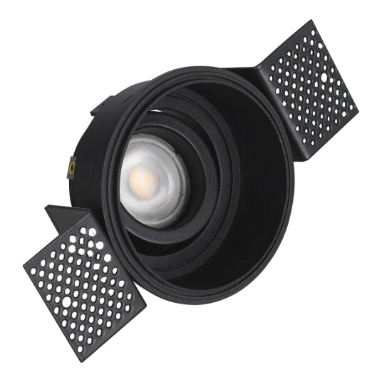 Фото ST262.408.01 Св-к встр. Черный GU10 1*50W IP20 D91,5xH5,2 220V Без ламп Встраиваемые светильники