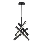 Фото SL1018.413.04 Светильник подвесной ST-Luce черный/прозрачный LED 1*43W 4000K ЭВКЛИДИК