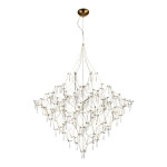 Фото SL6601.203.114 Светильник подвесной ST-Luce Золотистый/Прозрачный LED 114*0,5W 3000K ГРАВЕТТА