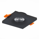 Фото 2 ST205.418.01 Св-к встр. Черный GU10 1*50W  L94xW94xH27 220V Без ламп Встраиваемые светильники