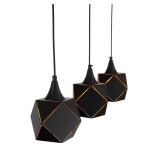 Фото 1 SL258.403.03 Люстра подвесная ST-Luce Черный/Черный, Золото E14 3*40W ЭНИГМА