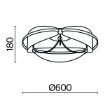 Фото 5 Потолочный светильник Maytoni MOD281CL-L45BS3K