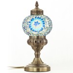 Фото 2 CL419816 Каир Мозаика Синяя Св-к Настольный