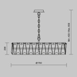 Фото 2 Подвесной светильник Maytoni MOD043PL-08G
