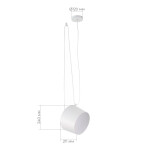 Фото 1 SLE120653-01 Подвес Белый/Белый E27 1*40W TRIESTE