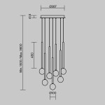 Фото 5 Подвесной светильник Maytoni MOD383PL-L20BBS3K