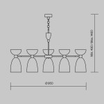 Фото 4 Подвесной светильник Maytoni MOD113PL-07W
