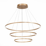 Фото ST605.203.114 Cветильник подвесной SMART ST-Luce Золотистый/Белый LED 1*114W 2800-6500K AURA