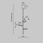Фото 1 Подвесной светильник Maytoni MOD070PL-L18B3K